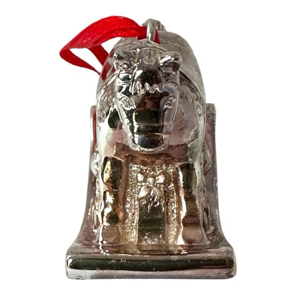 Vtg Reed & Barton Tarnish Resistant Silverplate ROCKING HORSE Christmas Ornament - Picture 3 of 9
